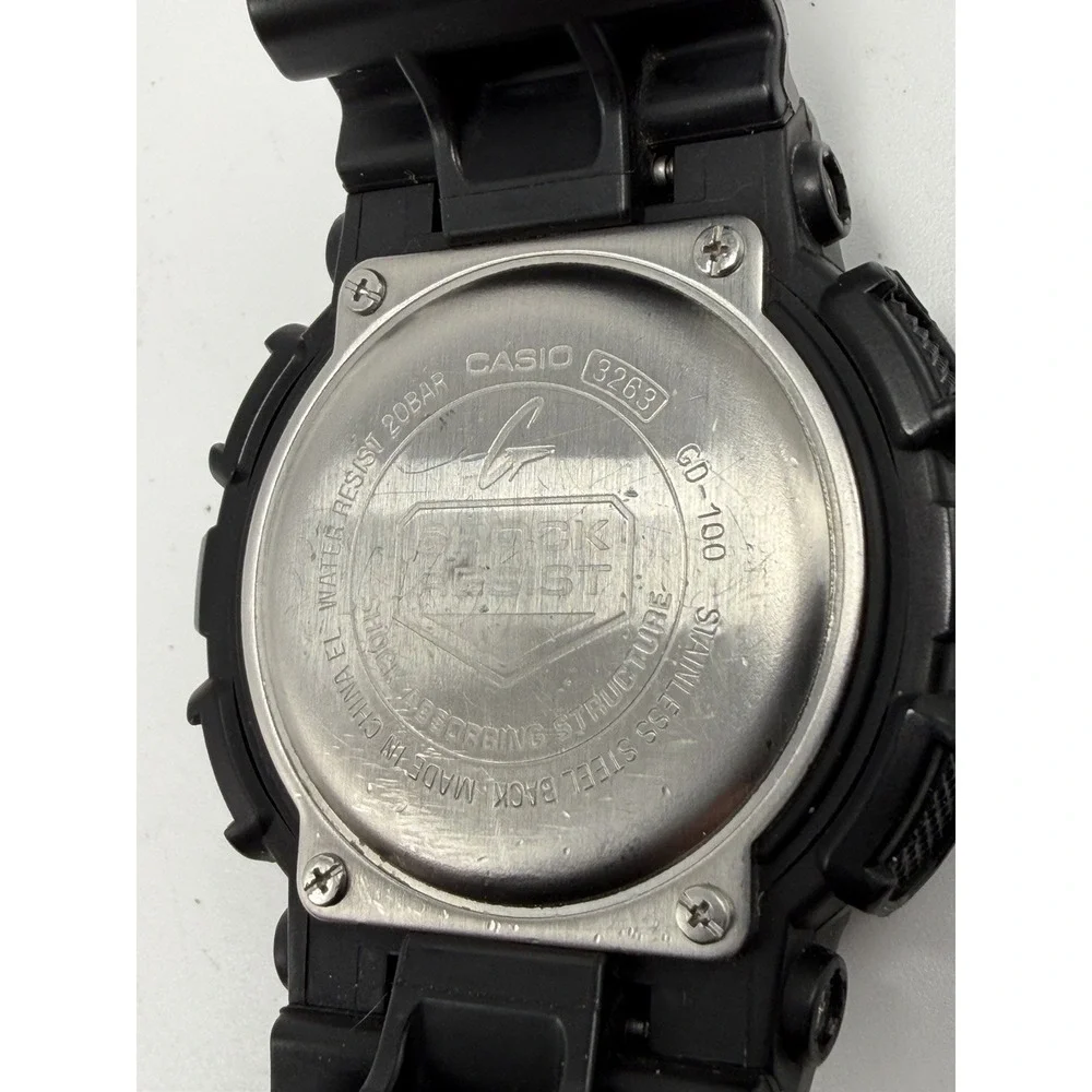Casio G-Shock GD-100 New Battery Mod 3263 48MM 8.5
